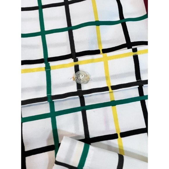 PJ Mark Checked Dress Short Sleeve Button Down 3XL Mens - Picture 8 of 12